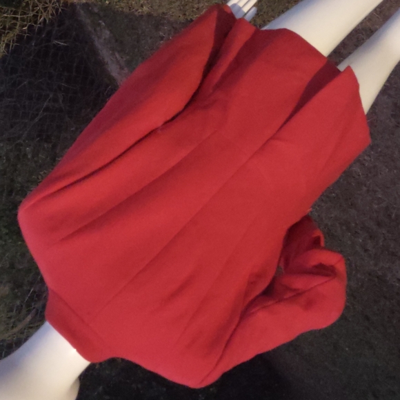 Banana Republic Ladies Bright Red Lux (1) Button Blazer/Jacket - Picture 12 of 17